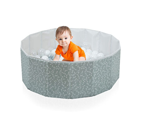 Babyjem Katlanabilir Bebek Top Havuzu Yeşil Çiçek