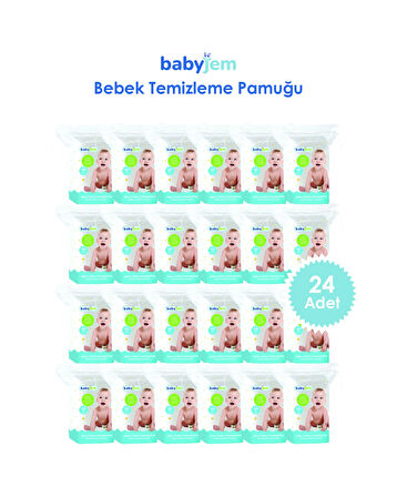 Babyjem 905 Bebek Temizleme Pamuğu 24'lü