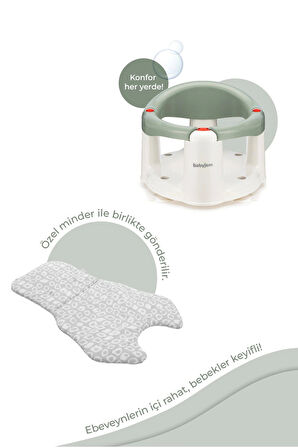 Babyjem Önden Açılır Mama Sandalye Oturağı Ve Minderi - 2 ' Li Set Soft Yeşil