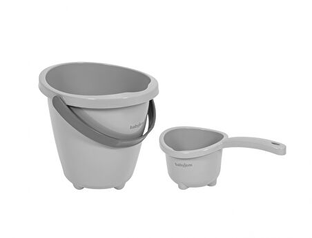 Babyjem 921 Elegant Kova & Maşrapa Set Gri