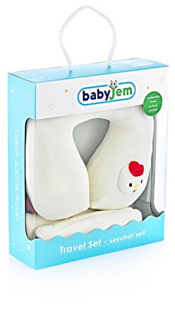 Babyjem Seyahat Seti Boyun Koruyucu + Kemer Pedi E