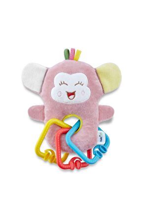 Babyjem Küçük Oyuncaklı Maymun Gül Kurusu