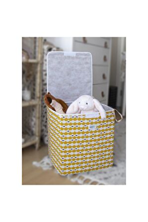 Babyjem Pratik Katlanan Oyuncak Kutusu 40x43 Cm Hardal Balık