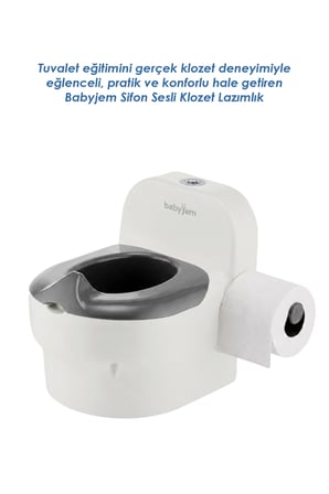 Babyjem Bebeğimin İlk Tuvaleti Sifon Sesli Lazımlık Oturak Kum Beji