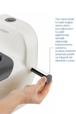 Babyjem Bebeğimin İlk Tuvaleti Sifon Sesli Lazımlık Oturak Kum Beji