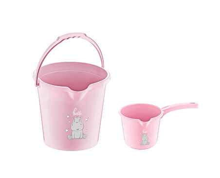 Babyjem 922 Kova & Maşrapa Set Mat Pembe