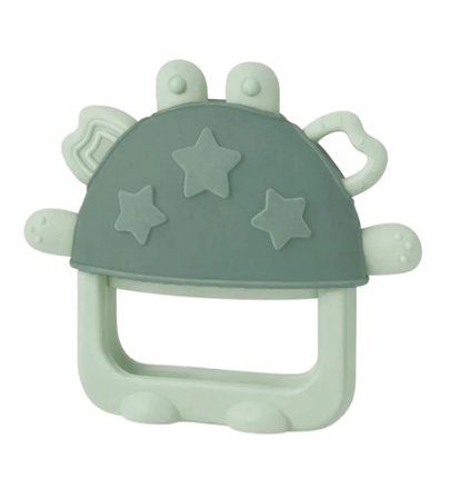 Babyjem Crabby Tutma Halkalı Silikon Diş Kaşıyıcı Soft Yeşil