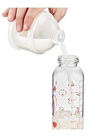Katlı Toz Mama Kabı Mavi + Sıkmalı Kaşık Mavi 90 Ml - Özel Koruyucu Kapaklı