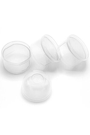 Katlı Toz Mama Kabı Beyaz + Sıkmalı Kaşık Gri 90 Ml - Özel Koruyucu Kapaklı