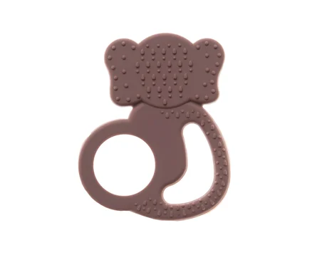 Babyjem Silikon Fil Diş Kaşıyıcı Mocha