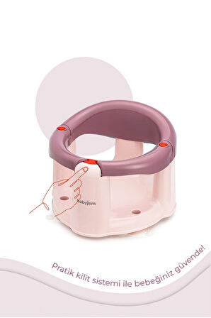 Babyjem Önden Açılır Mama Sandalye Oturağı Ve Minderi - 2 'Li Set Mürdüm