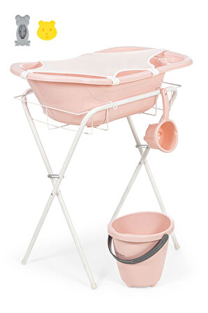 Babyjem Ayaklı Banyo Seti 7 Parça Pembe