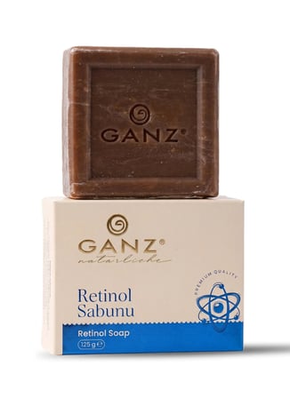 Ganz Retinol Sabunu - Yüz Cilt Temizleyici Kalıp Sabun 125 gr