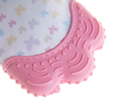 Babyjem Diş Kaşıyıcı Eldiven Pembe