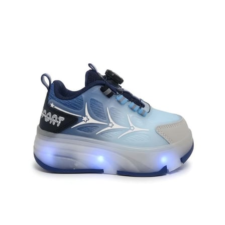 Marco Kids Fast Patenli Çocuk Mavi Spor Ayakkabı 26Y1801-M-1