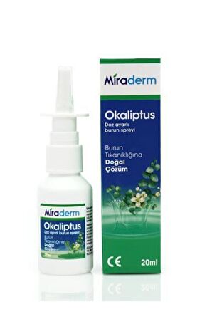 Miraderm Okaliptus Burun Spreyi 20 ml