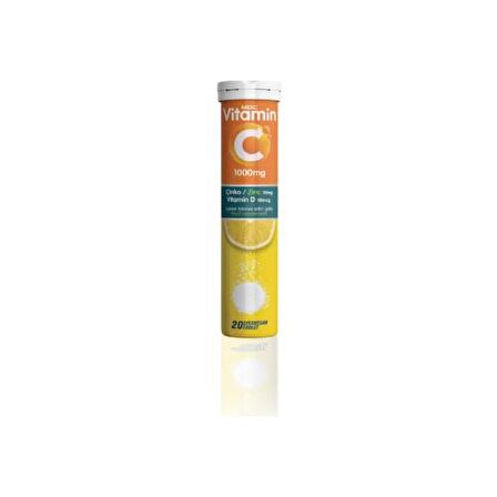 Mdc Vitamin C Çinko Vitamin D 20 Efervesan Tablet