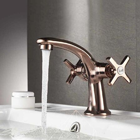 NSK Lavabo Bataryası Trinity Çift Kollu Tek Gövde Bronz N3013124