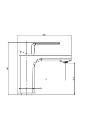 NSK Geo N3014902 Lavabo Bataryası Krom