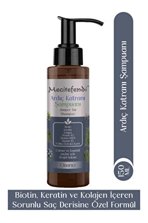 Ardıç Katranı Şampuanı 150 ml (Biotin, Keratin ve Kolajen İçerikli) Sorunlu Saç Derisine Özel Formül