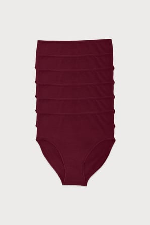 Kadın Siyah Beyaz Gri 6 Lı Paket Modal Yüksek Bel Slip Külot 1955