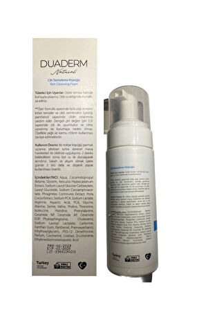 DUADERM YENI CILT TEMIZLEME KOPUGU 150 ML