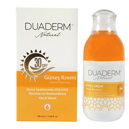 DUADERM YÜZ VE VÜCUT GÜNEŞ KREMİ 30 SPF 100 ML