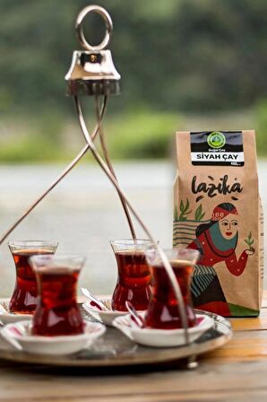 Lazika 2'li Set Doğal ve Yayla Çaylı Siyah Çay 400 gr 2 Adet