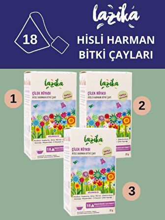 Hisli Harman Serisi Çilek Rüyası 3'lü Set