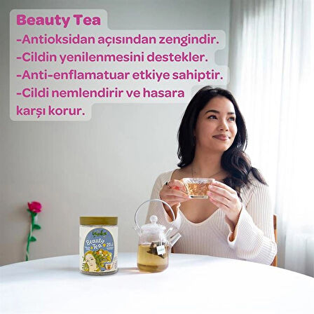 Güzellik Çayı-Yeşil Çay & C Vitamini ile Doğal Işıltı Desteği (20'li PLA Poşet)