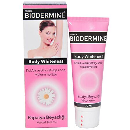 Biodermine Papatya Beyazlığı Beyazlatıcı Vücut Kremi 75 ml