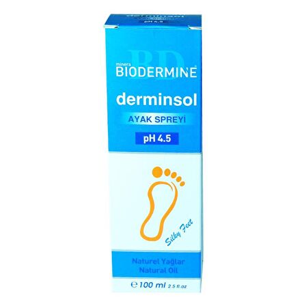 Biodermine Ayak Bakım Spreyi 100ML Doğal Derminsol PH 4.5 