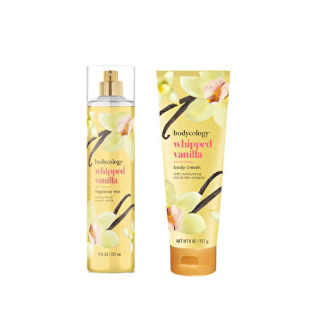 Bodycology Whipped Vanilla Fragrance Mist Kadın Vücut Spreyi + Vücut Kremi Seti