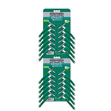 Wilkinson Sword Extra 2 Sensitive 24'lü Çift Bıçaklı Tüm Cilt Tipleri İçin Kullan At Tıraş Bıçağı