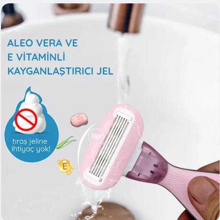 Dynamo Beauty Kadın 5 Bıçaklı Mini Tıraş Bıçağı- Kutulu, Seyahat Boy
