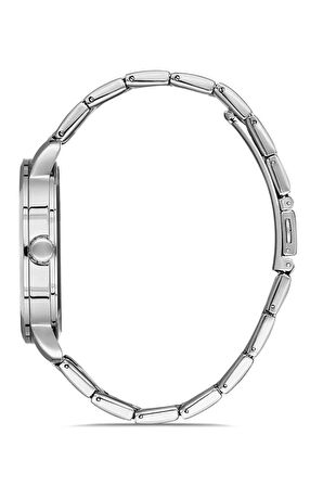 Quark QC-511D-7A Metal Kasa Çelik Kordon Erkek Kol Saati