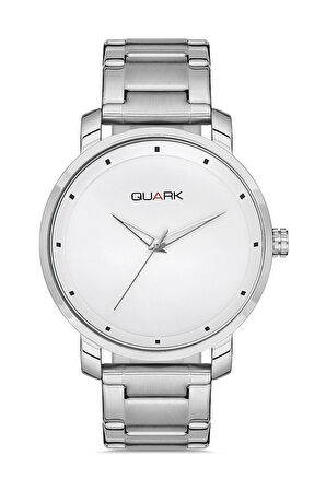 Quark QC-511D-7A Metal Kasa Çelik Kordon Erkek Kol Saati