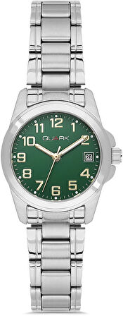 Quark QL-1215X-3B Çelik Kasa Çelik Kordon Takvimli Kadın Kol Saati
