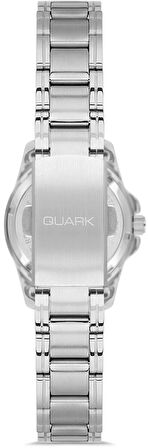 Quark QL-1215X-3B Çelik Kasa Çelik Kordon Takvimli Kadın Kol Saati