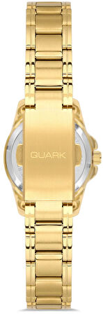 Quark QL-1215XG-9B Çelik Kasa Çelik Kordon Takvimli Kadın Kol Saati