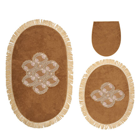 Akasya Saçaklı Banyo Takımı 2 Pcs