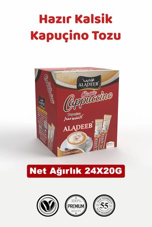 Cappuccino 20 gr X 24 Adet Hazır klasik kapuçino tozu