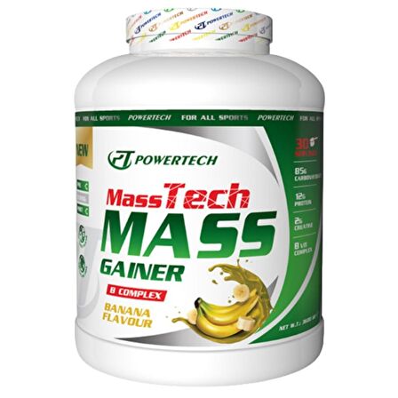 MassTech Mass Gainer Karbonhidrat Tozu 3600 gr Muz Aromalı