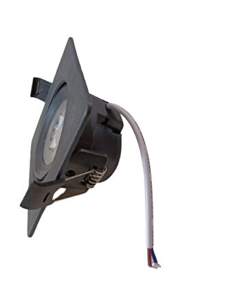 Rıo Led Spot 5W Cob Led Siyah Kasa Kare Beyaz Işık