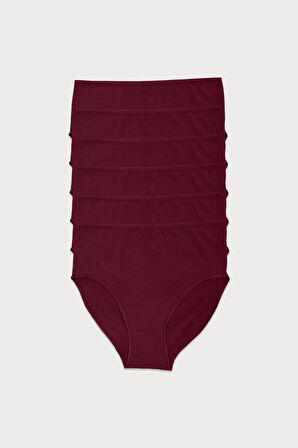 Kadın Siyah Beyaz Gri 6 Lı Paket Modal Yüksek Bel Slip Külot 1955