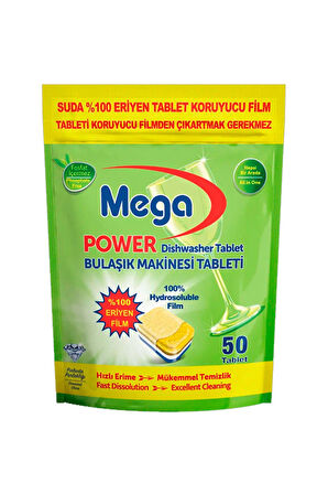 Mega Power Bulaşık Makinesi Tableti 50 li