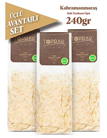 Toprak Doğal Sade Tarhana Cipsi 3X80 Gr 