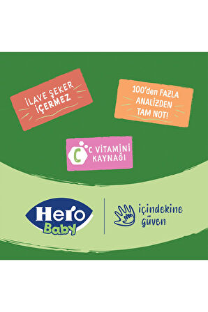 HERO BABY ORGANİK  MUZ-ARMUT TAHILLI KAVANOZ MAMASI