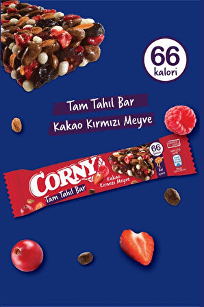 Corny Tam Tahıllı Bar Kakao Kırmızı Meyveli 17 gr x 12 Adet
