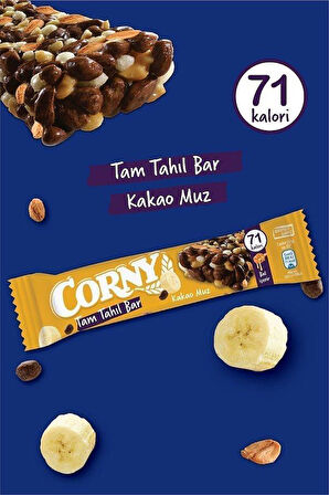 Corny Tam Tahıllı Bar Kakao Muz 17 gr x 24 Adet